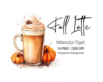 Fall Coffee Png Bundle, Halloween Coffee Latte Png, Halloween Fall Coffee, Halloween Coffee Png, Pumpkin Spice Bundle, Instant Download