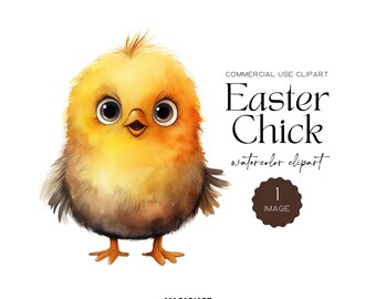 Easter Chick Clipart Cute Baby Chickens Easter Basket Clipart Easter Watercolor Png Easter Eggs Easter Chick PNG Card Making Scrapbook