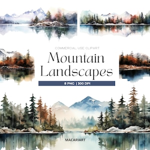 Clipart de montanha aquarela Png Paisagem de floresta Fronteira de montanha Natureza Clipart Paisagem de montanha Png Clipart de floresta aquarela Cartão de criação