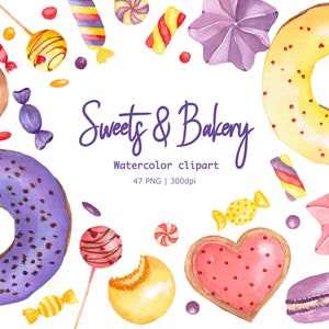 Backing Clipart Watercolor Food Art Print Kitchen Wall Art Digital Download Wall Art Printable Instant Download Clipart Bundle Popular PNG