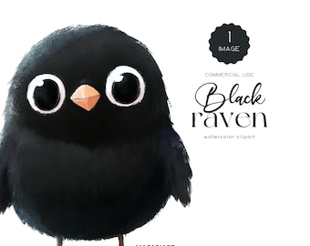 Schattig raaf clipart aquarel heksen raaf png zwarte raaf Halloween dieren kraai clipart spooky Halloween png vogel clipart transparant png