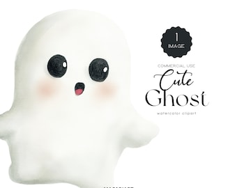 Lindo fantasma Clipart Fantasma de Halloween Png Fantasma espeluznante Acuarela Clipart de Halloween Fantasma boho Halloween Png Temporada espeluznante Vibraciones de otoño