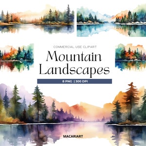Acuarela montaña clipart png bosque paisaje montaña frontera naturaleza clipart montaña paisaje png acuarela bosque clipart fabricación de tarjetas