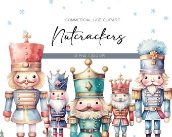 Christmas Nutcracker Clipart Pack Watercolor Christmas Clipart Png Winter Clipart Nutcracker Png Nutcracker Ballet Scandinavian Christmas