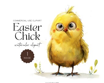 Easter Chick Clipart Cute Baby Chickens Easter Basket Clipart Easter Watercolor Png Easter Eggs Easter Chick PNG Card Making Scrapbook