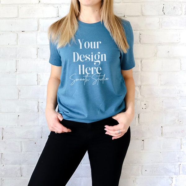 Heather Deep Teal Bella Canvas Shirt - Etsy