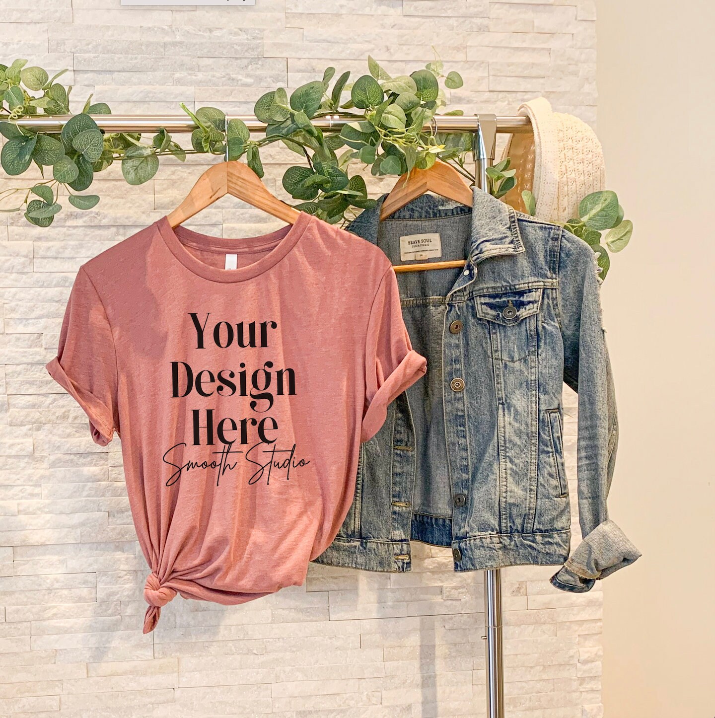 Bella Canvas 3001 Mockup | Heather Mauve Bella and Canvas T-Shirt 3001 Mockup | Bella & Canvas Heather Mauve T-shirt Mockup
