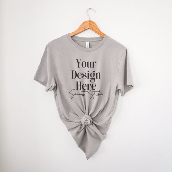 Bella Canvas Unisex Heather CVC T-Shirt - Dark Grey Heather, Size 5XL | 3001CVC Heavy Cotton Blend Tee - View #8