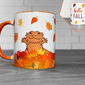 11oz Bearded Dragon Hello Fall Mug