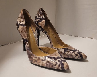 Jessica Simpson Women Stiletto Heels Textile Upper Man-Made Lining/Sole Size 7.5