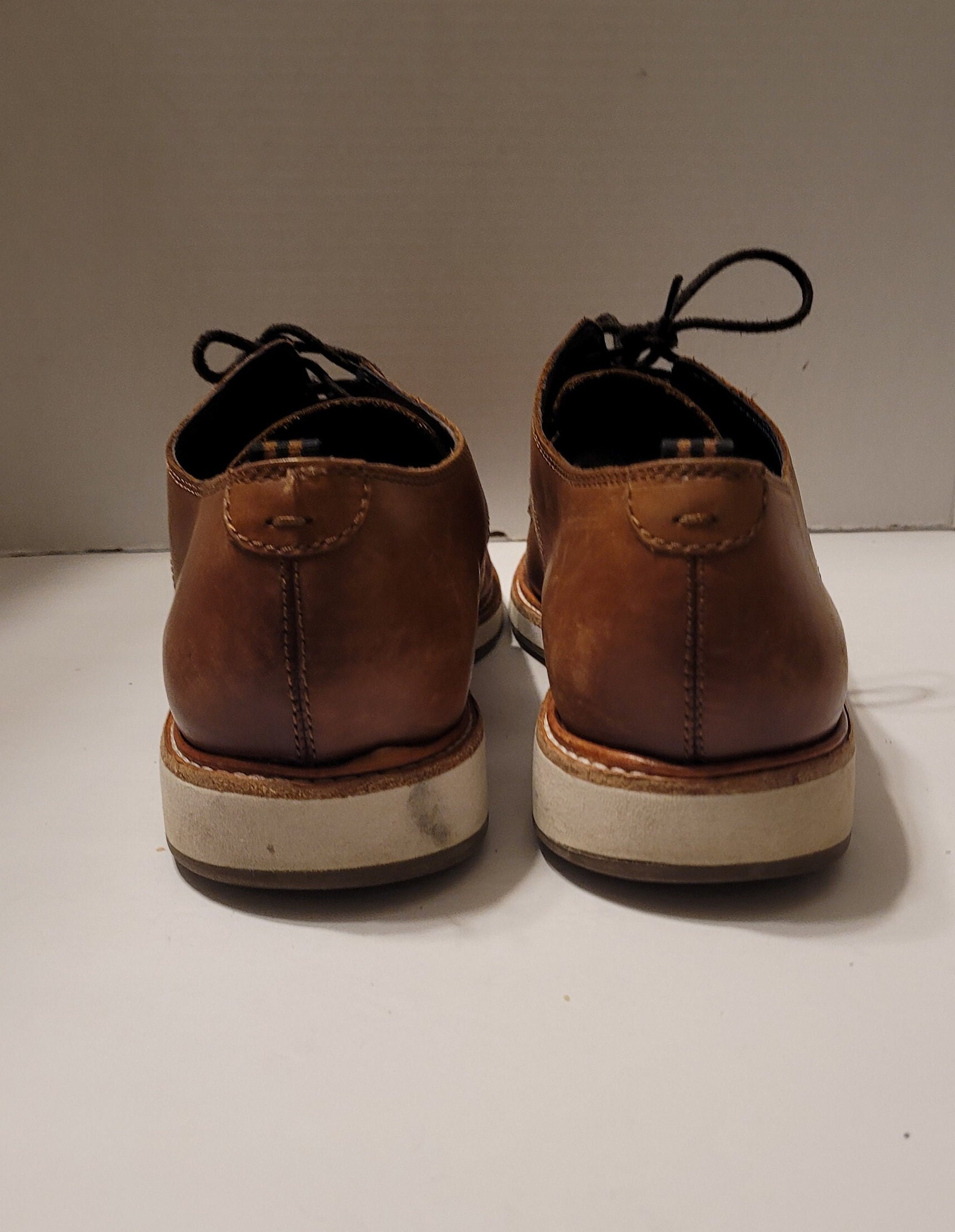 Cole Haan Grand OS Oxfords Shoes Leather Brown Men display picture 1