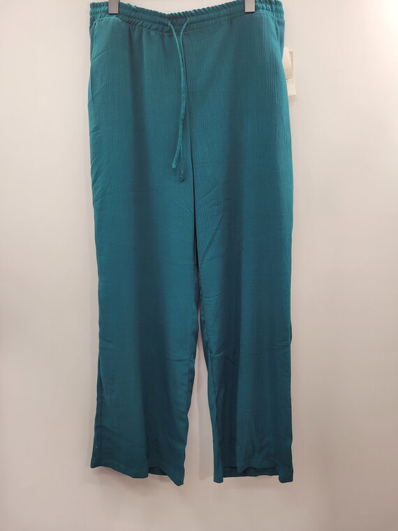 French Laundry Women's Wide Leg Pants Green New wi