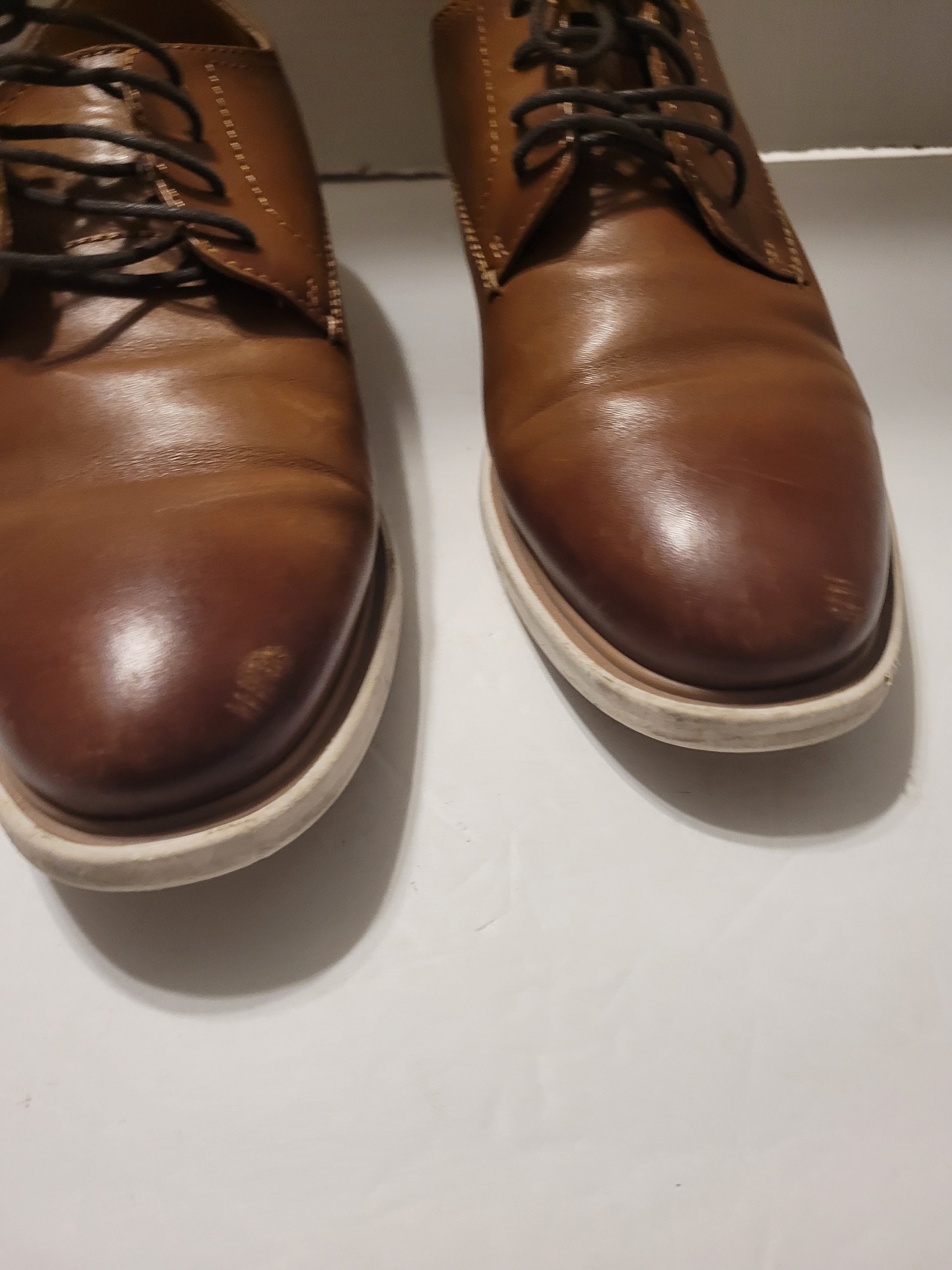 express brown dress shoes Brown Faux Leather Sneakers