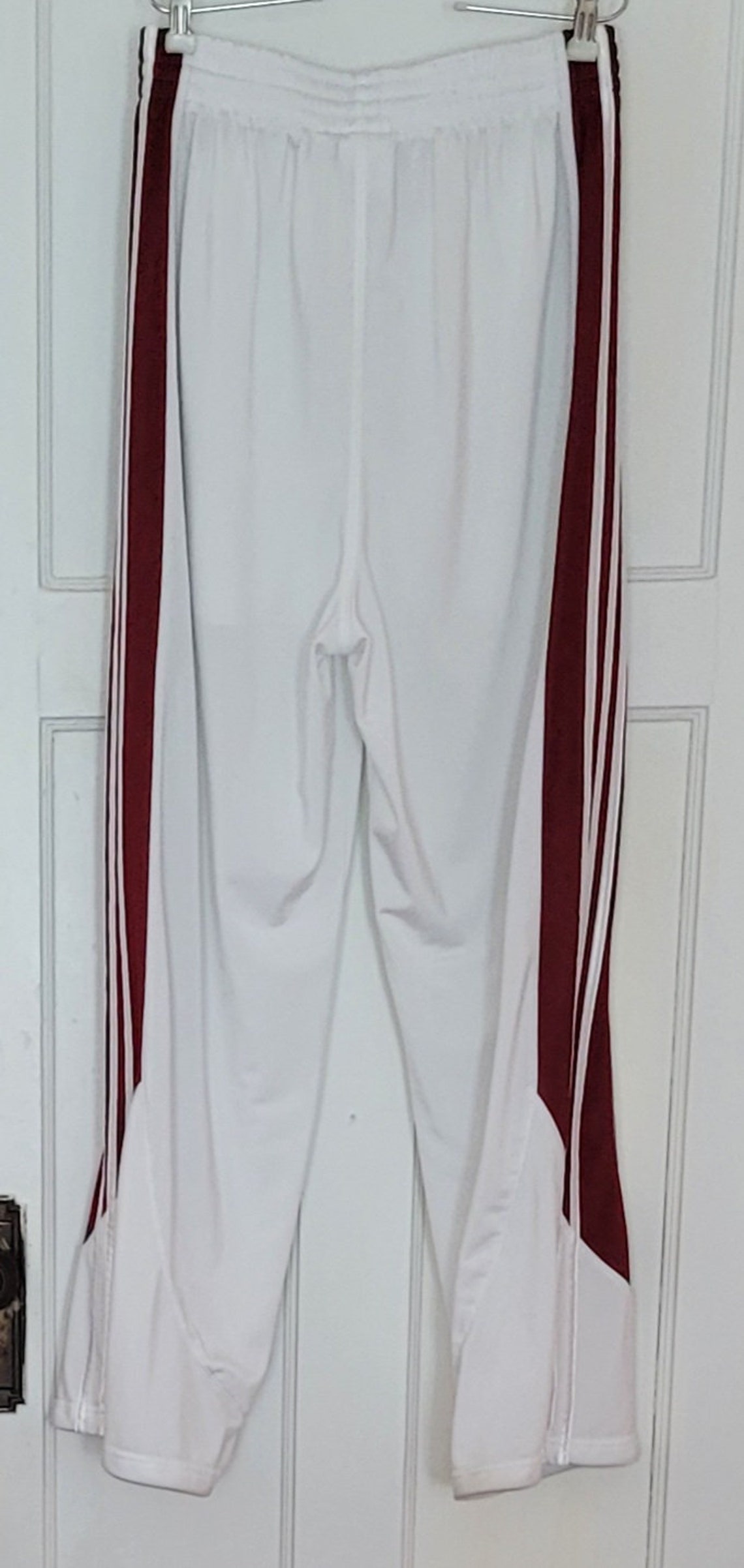 Adidas Men's red and white Striped Activewear Training Etsy