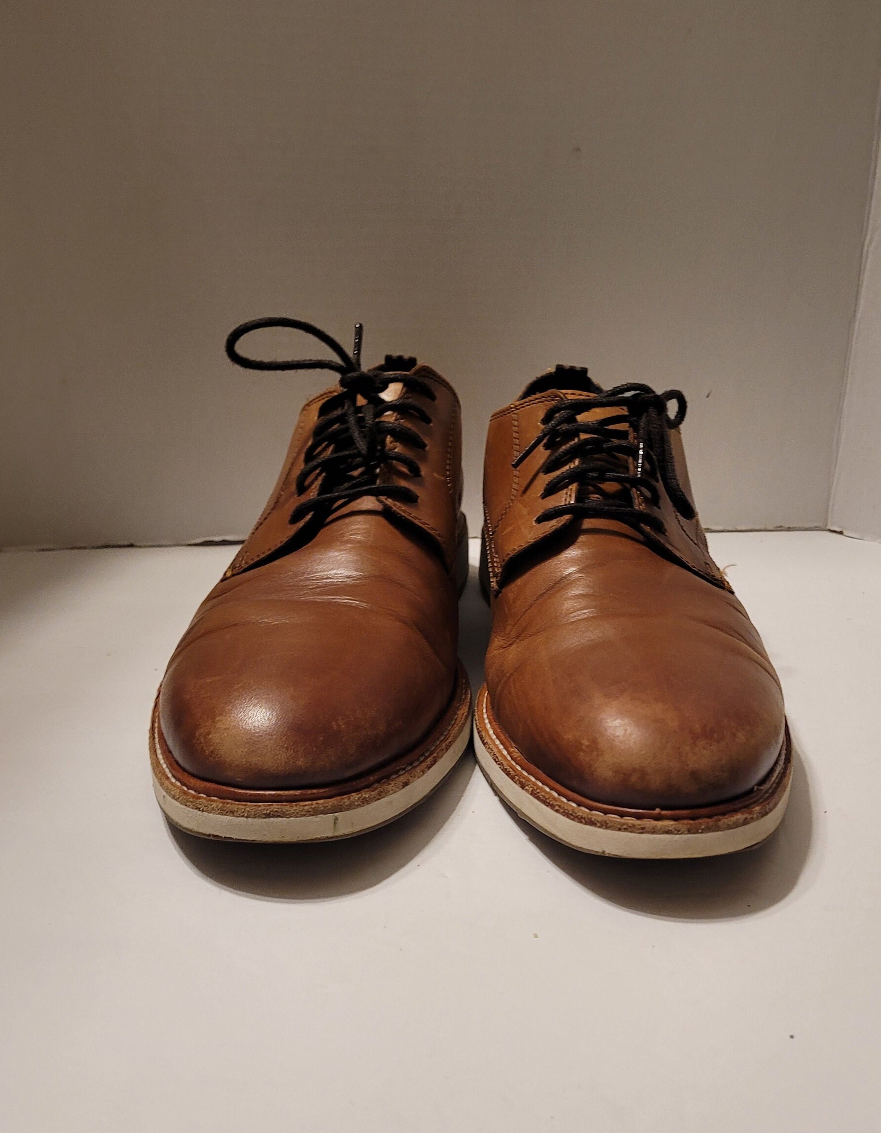 Cole Haan Grand OS Oxfords Shoes Leather Brown Men display picture 2