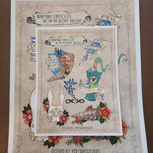 Underwater Rapture Tattoo Flash | Tattoo Flash Sheet Print