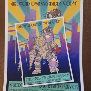 Underwater Rapture Hiring Service Print | Video Game Art Print