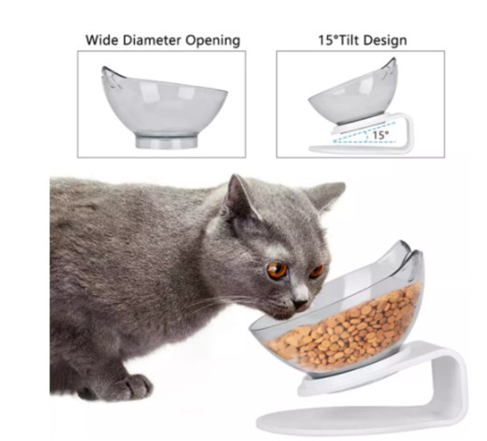 Erhöhte Doppel Hund Katze Schalen mit Anti Slip Stand 15 Grad Etsy