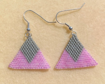 Beaded Brick Stitch Earrings
