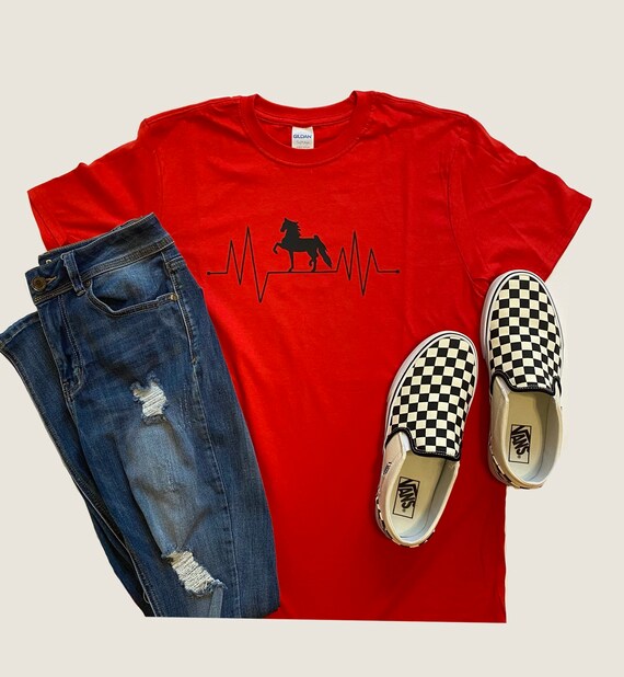 Saddlebred EKG T-shirt | Etsy