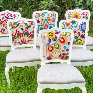 Customizable French dining chairs 7 available