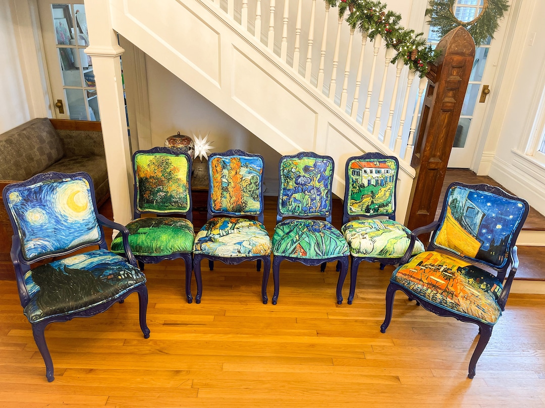 Customizable Van Gogh Inspired Chair Etsy