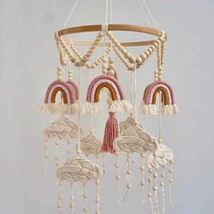 Wooden Ring for Baby Mobile Hanger Macrame and Other Craft
