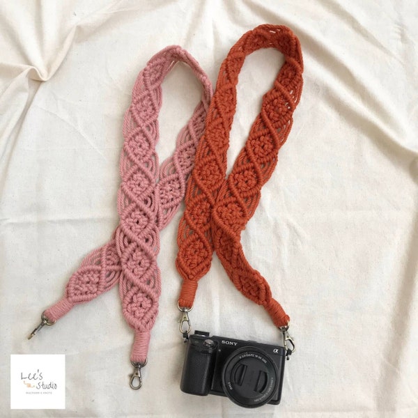Macrame Camera Strap for DSLR or SLR camera, Camera strap for Nikon, Canon, Sony, Fuji & other cameras, Mothers Day Gift