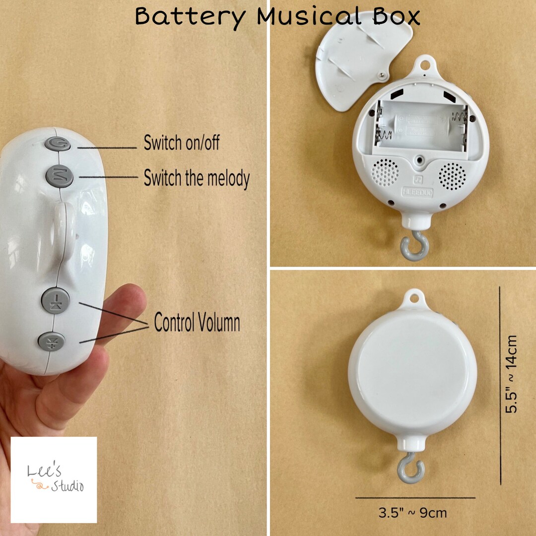 Baby Mobile Music Box, Musical Mobile, Crib Mobile Music Box, 35 Tunes