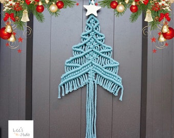 Makramee Weihnachtsbaum: Boho Urlaub Wandbehang