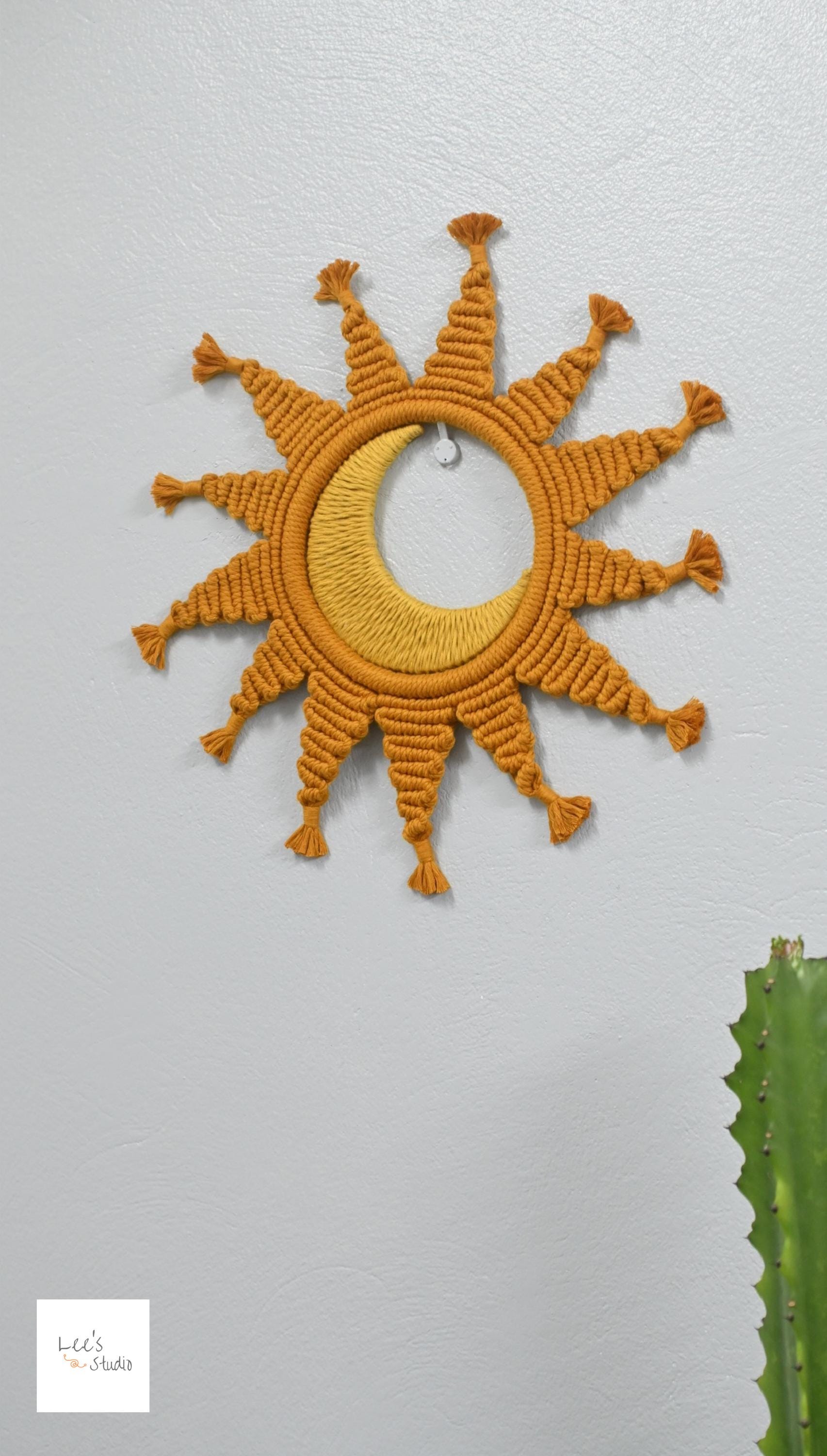 Sun Macrame Wall Hanging: Boho Nursery Decor - Etsy