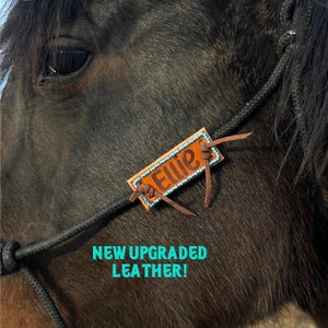 Horse Halter Name Tag | Beaded ID Tag | Customized Name Plate