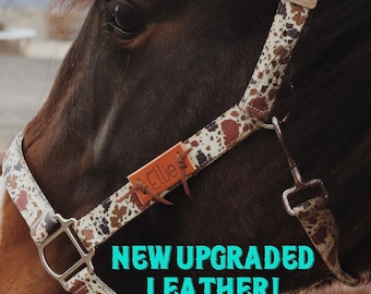 Custom Leather Horse Halter Name Plate | Halter Name Tag | Laser Engraved Name Tag | Horse ID Tag | Horse Gift