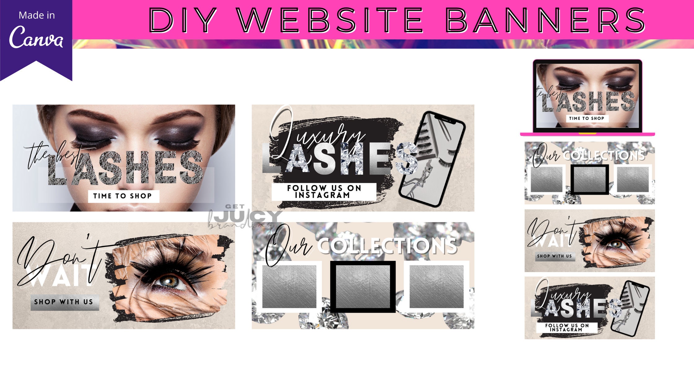 Lash Website Banners Lash Template Lash Business DIY Templates Etsy Lash Website Banners Lash Template Lash Business DIY Templates Etsy