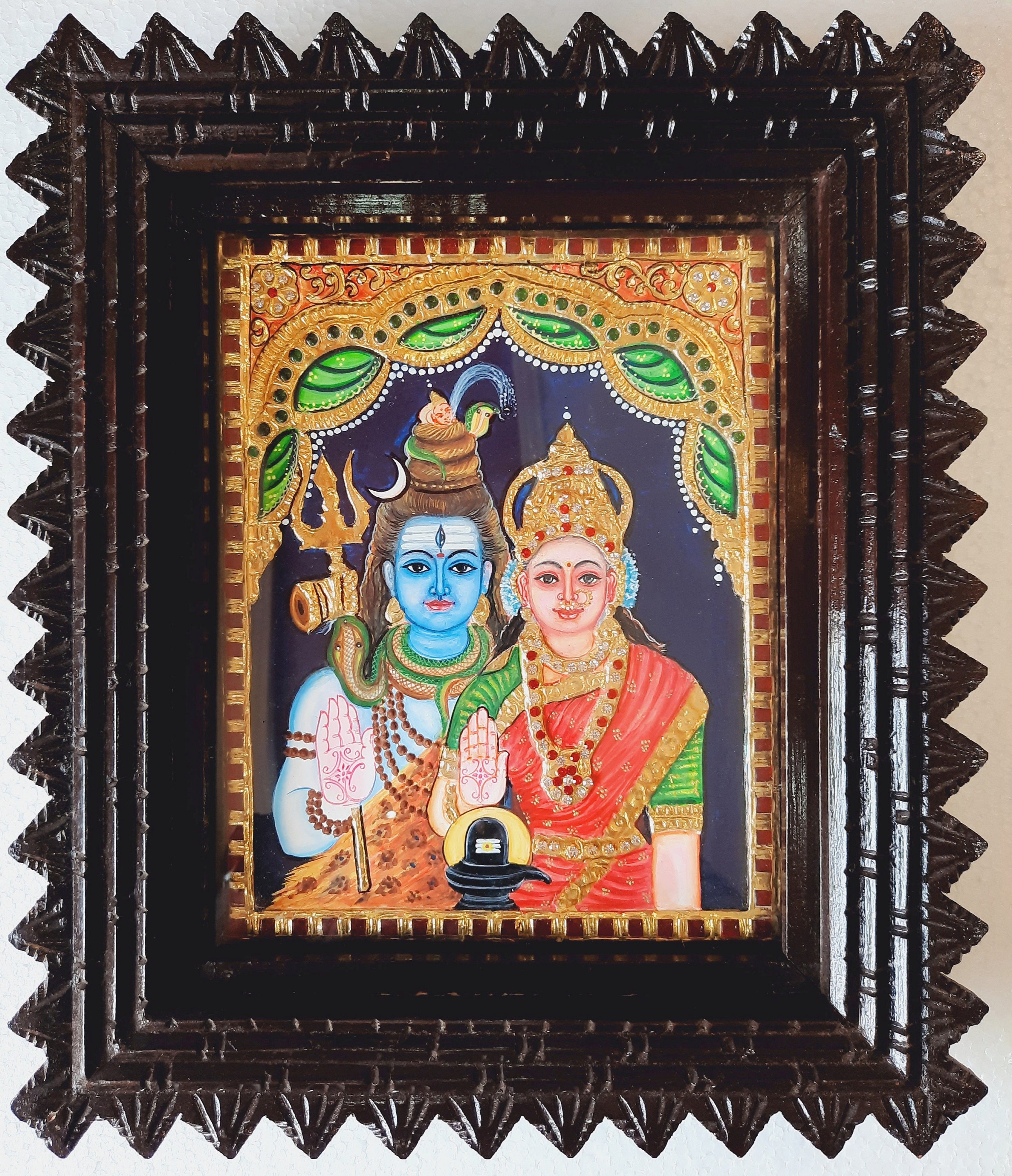 Shiva Parvathi Peinture