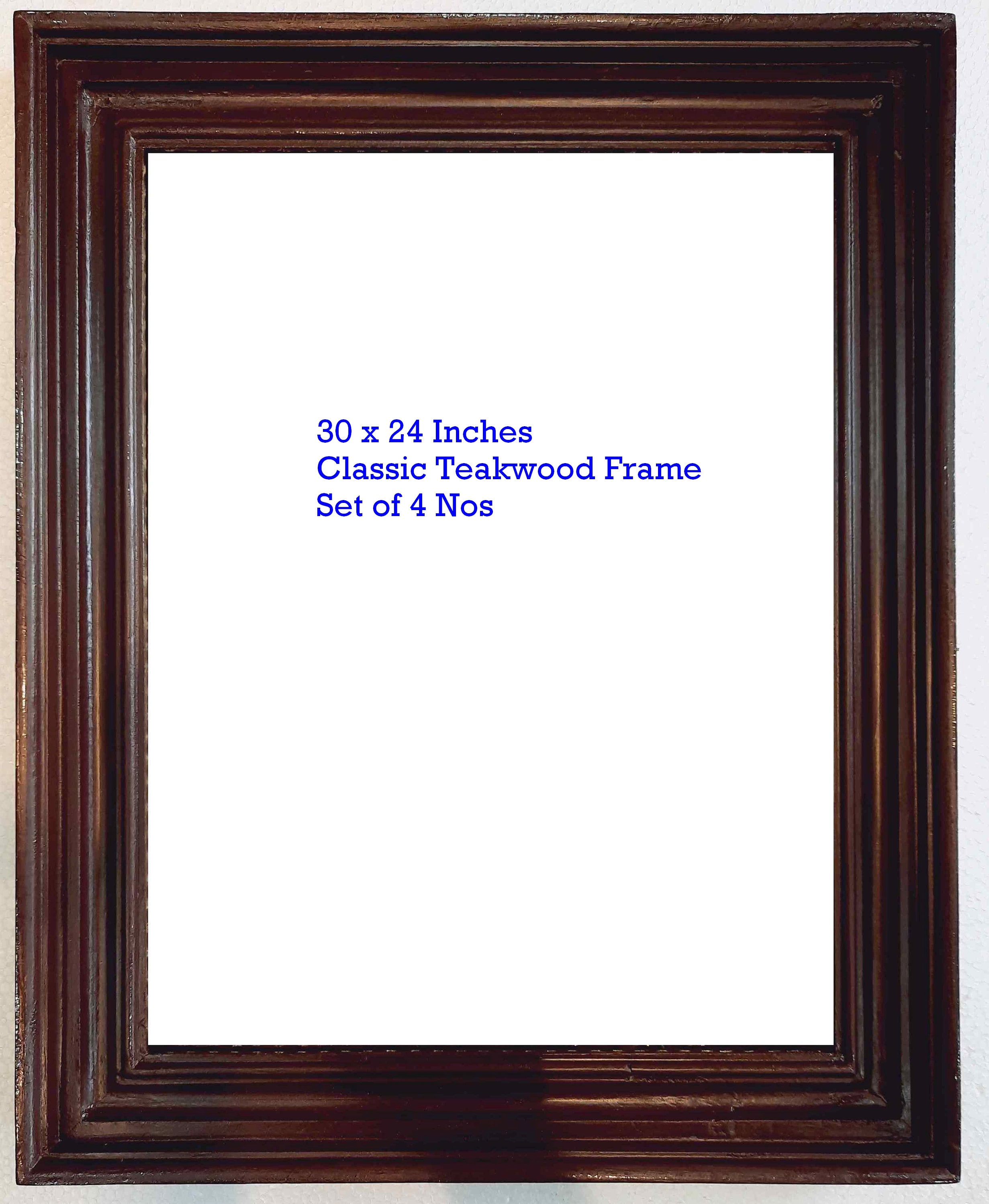 Classic Teakwood Frame, 30 X 24, Quality Teakwood, Acrylic Glass, MDF Sheet  Back Cover, Wall Hanger, Process Time 12-15 Days. - Etsy UK