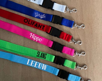 Keycord met naam, lanyard, gepersonaliseerd