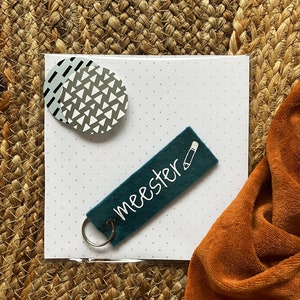 Meester sleutelhanger liefste meester