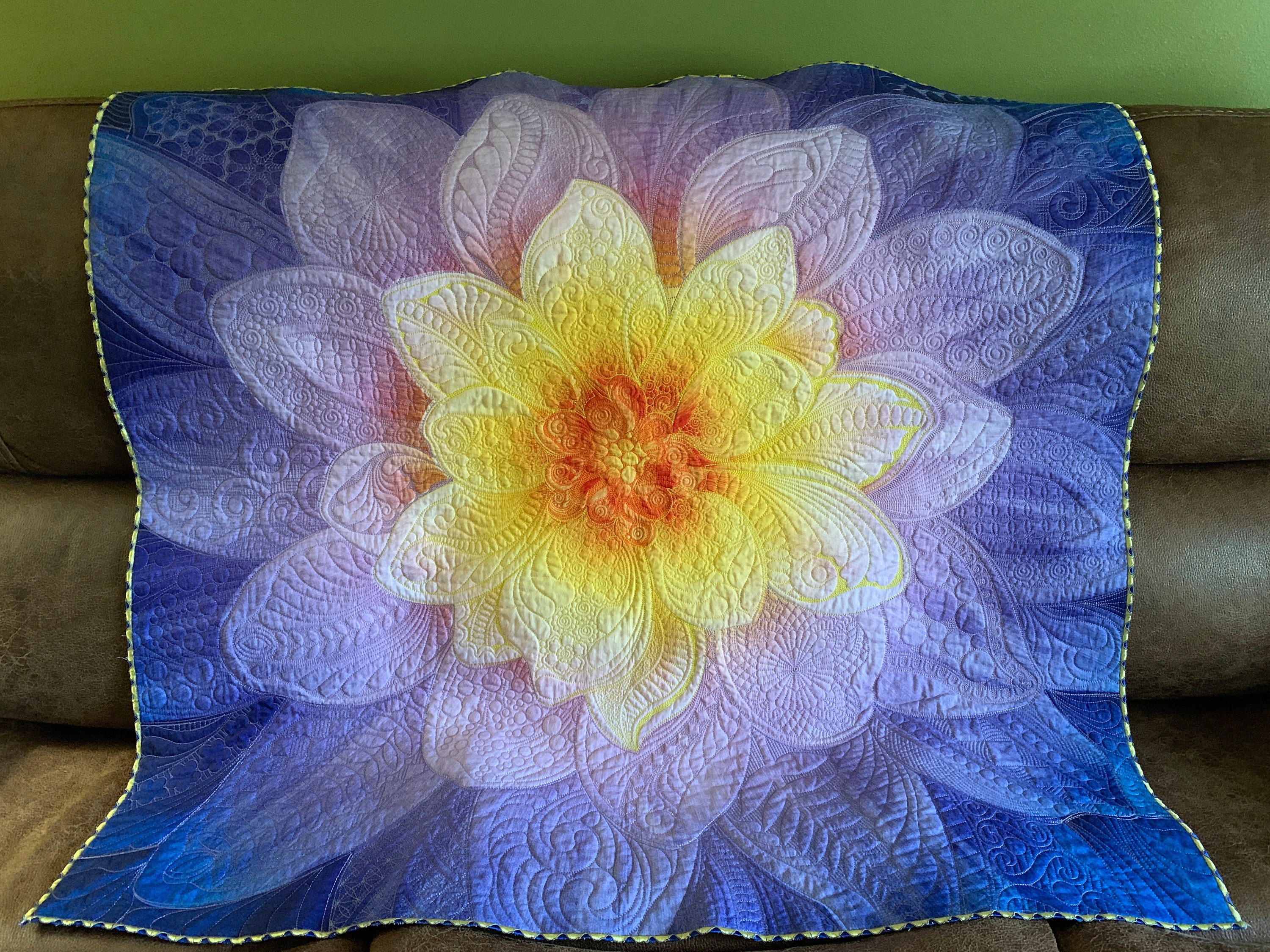 Dream Big Flower Wall Hanging Quilt Etsy