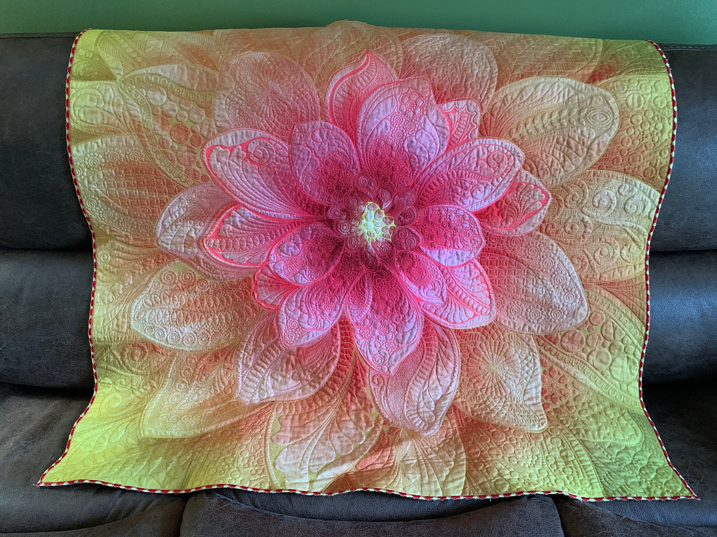 Dream Big Flower Wall Hanging Quilt Etsy