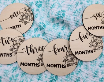 Nautical Baby Milestone Rounds SVG | Glowforge Cricut Sihouette | Laser ...