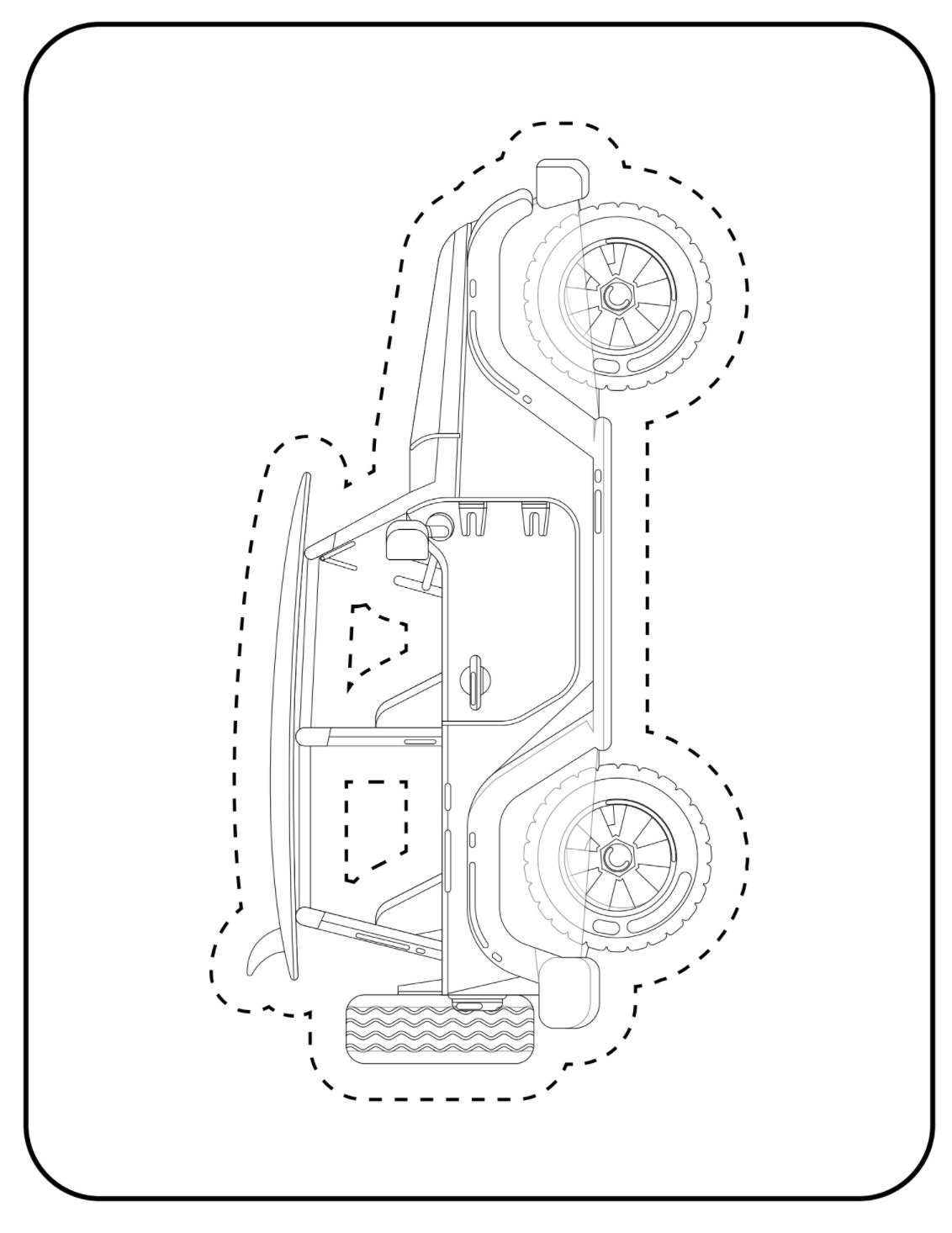 Download Kids Car Coloring Pages & Scissor Practice Bundle of 20 | Etsy
