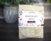 ROSEMARY MINT soap, all natural bar soap, gentle soap, moisturizing soap, eco friendly skin care, gift for her, gift for him, aloe vera