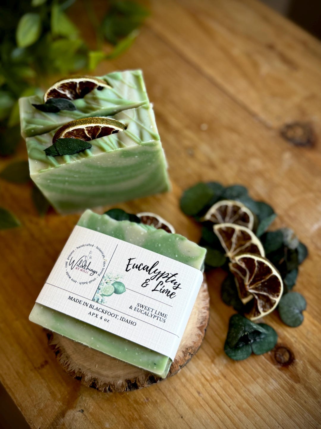 Eucalyptus Lime Essential Oil Soap Bar With Shea Butter & Aloe - Etsy