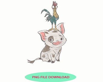 Moana Pua Hey Hei Hei Png Moana Png Disney Moana Png Etsy