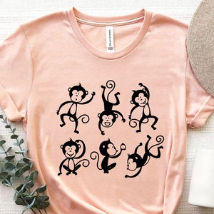 Monkey Shirt, Monkey Gift, Dance Monkey Gifts, Animal Shirt, Cute Monkey, Animal Lover Tee, Nature Lover Shirt, Funny Monkey Tee