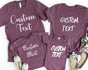 Custom T Shirt | Etsy