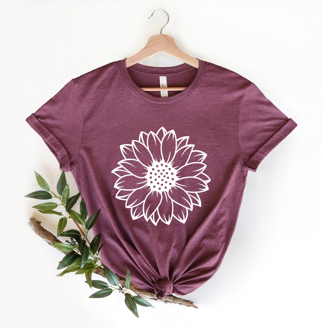 Sunflower Shirt Floral Tee Shirt Flower Shirt Garden Shirt - Etsy