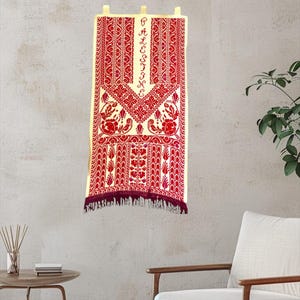Palestinian embroidered wall hanging- tatreez embroidered
