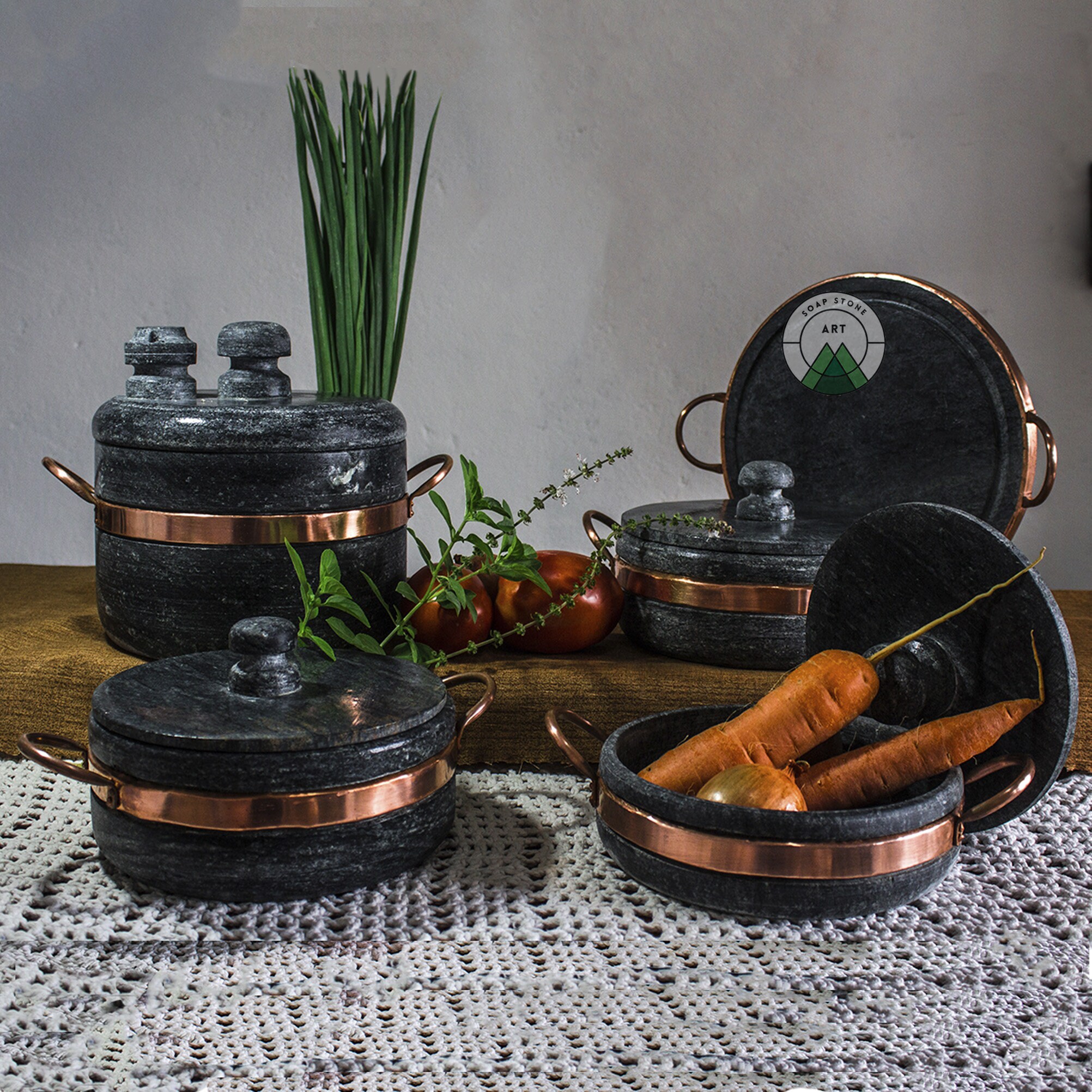 Brazilian Soapstone Cookware Collection Ready to use Etsy